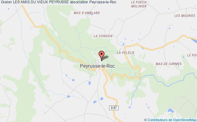 plan association Les Amis Du Vieux Peyrusse Peyrusse-le-Roc
