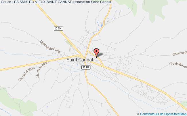 plan association Les Amis Du Vieux Saint Cannat Saint-Cannat