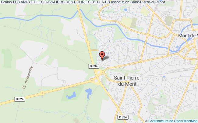 plan association Les Amis Et Les Cavaliers Des Écuries D'ella-es Saint-Pierre-du-Mont