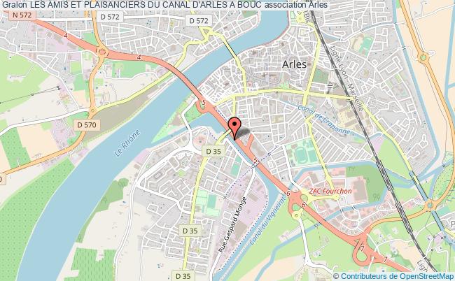 plan association Les Amis Et Plaisanciers Du Canal D'arles A Bouc Arles