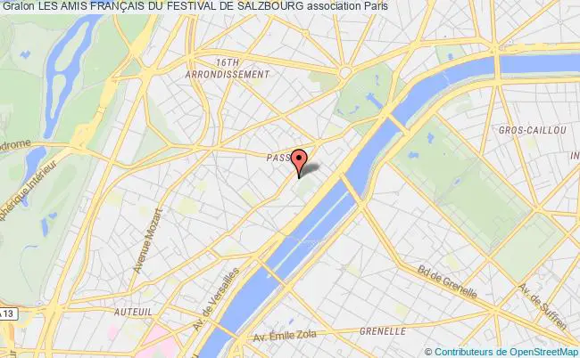 plan association Les Amis FranÇais Du Festival De Salzbourg Paris