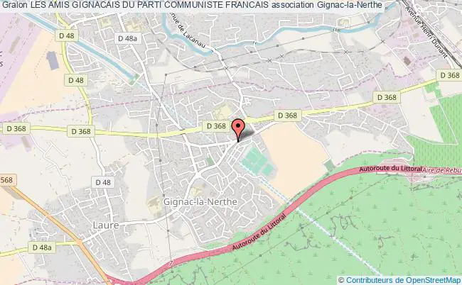 plan association Les Amis Gignacais Du Parti Communiste Francais Gignac-la-Nerthe