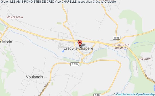 plan association Les Amis Pongistes De CrÉÇy La Chapelle Crécy-la-Chapelle
