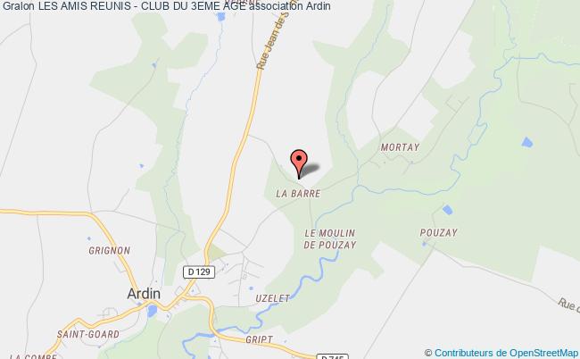 plan association Les Amis Reunis - Club Du 3eme Age Ardin