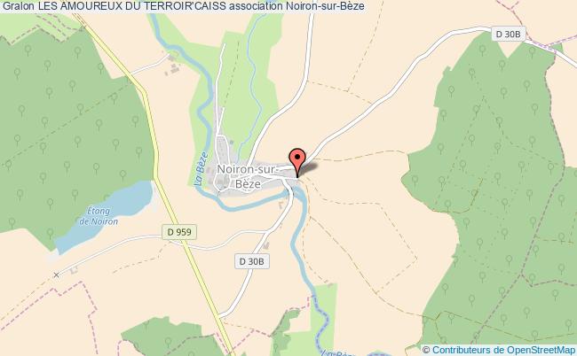 plan association Les Amoureux Du Terroir'caiss Noiron-sur-Bèze