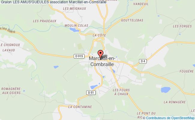 plan association Les Amus'gueules Marcillat-en-Combraille