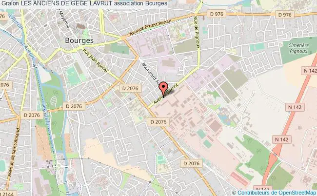 plan association Les Anciens De Gege Lavrut Bourges