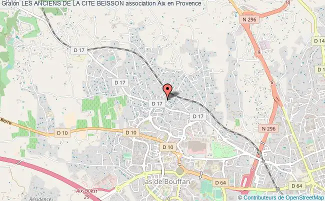 plan association Les Anciens De La Cite Beisson Aix-en-Provence