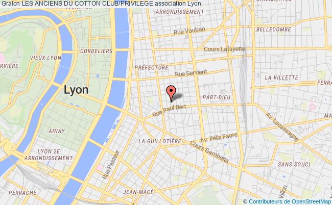 plan association Les Anciens Du Cotton Club/privilege Lyon 3