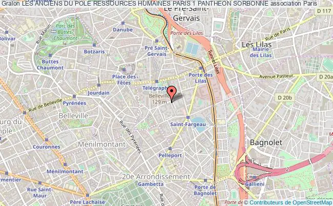 plan association Les Anciens Du Pole Ressources Humaines Paris 1 Pantheon Sorbonne Paris