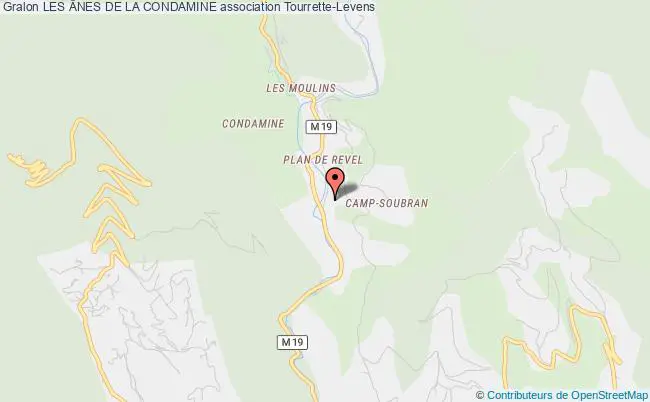 plan association Les Ânes De La Condamine Tourrette-Levens