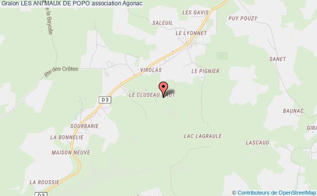 plan association Les Ani'maux De Popo Agonac