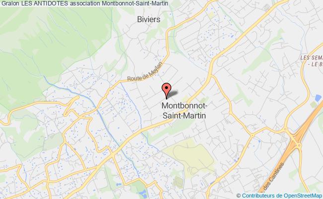 plan association Les Antidotes Montbonnot-Saint-Martin