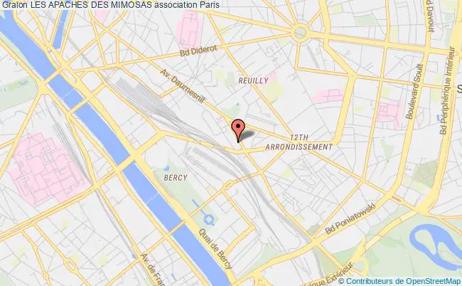 plan association Les Apaches Des Mimosas Paris