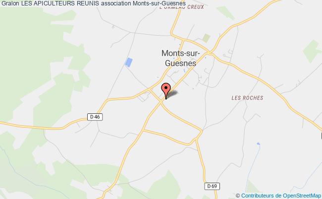 plan association Les Apiculteurs Reunis Monts-sur-Guesnes