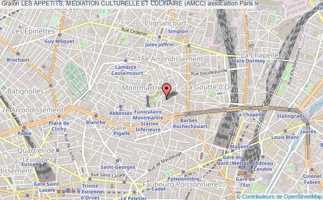 plan association Les Appetits, Mediation Culturelle Et Culinaire (amcc) Paris