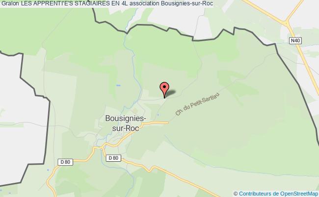 plan association Les Apprenti'e's Stagiaires En 4l Bousignies-sur-Roc