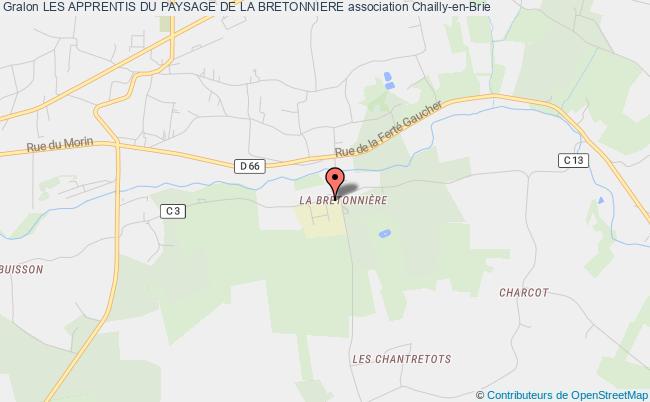 plan association Les Apprentis Du Paysage De La Bretonniere Chailly-en-Brie