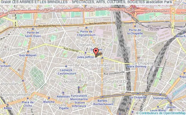 plan association Les Arbres Et Les Brindilles  - Spectacles, Arts, Cultures, Societes Paris