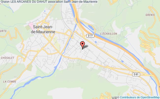 plan association Les Arcanes Du Dahut Saint-Jean-de-Maurienne