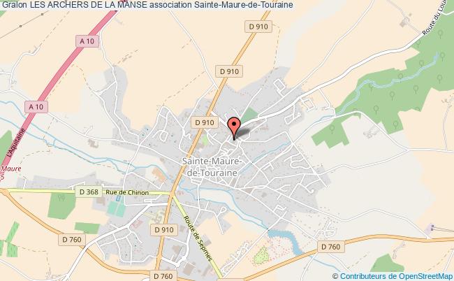 plan association Les Archers De La Manse Sainte-Maure-de-Touraine