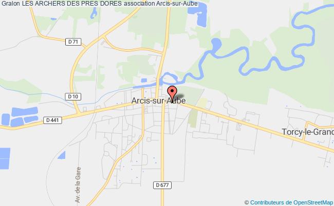 plan association Les Archers Des Pres Dores Arcis-sur-Aube