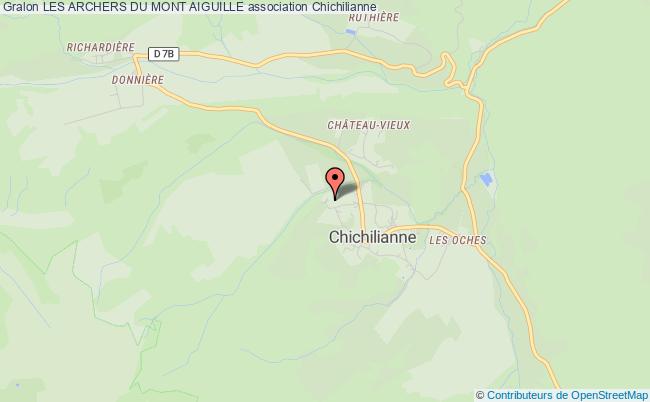 plan association Les Archers Du Mont Aiguille Chichilianne