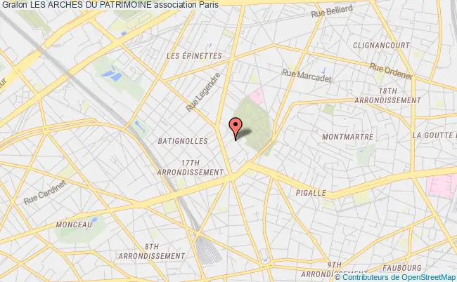 plan association Les Arches Du Patrimoine Paris