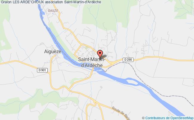 plan association Les Arde'choux Saint-Martin-d'Ardèche