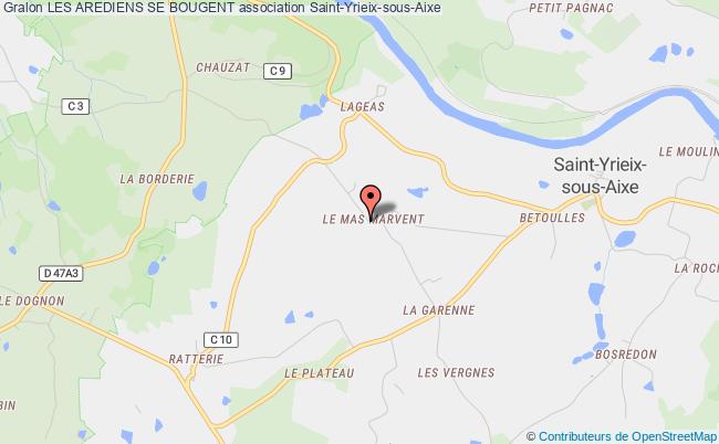 plan association Les Arediens Se Bougent Saint-Yrieix-sous-Aixe