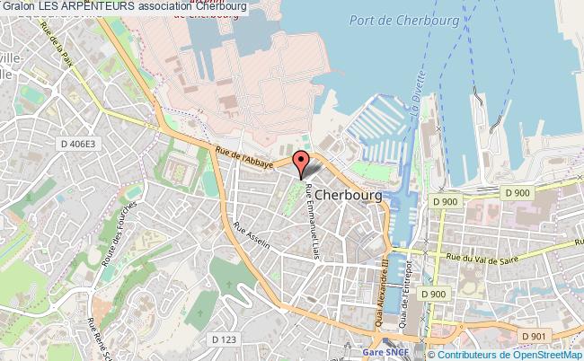 plan association Les Arpenteurs Cherbourg-Octeville