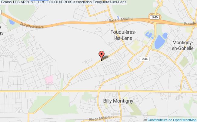 plan association Les Arpenteurs FouquiÉrois Fouquières-lès-Lens