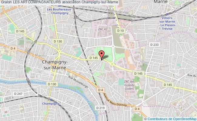 plan association Les Artcompagnateurs Champigny-sur-Marne