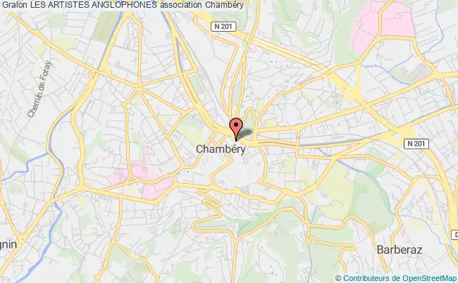 plan association Les Artistes Anglophones Chambéry