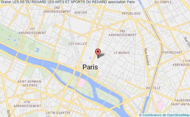 plan association Les As Du Renard Les Arts Et Sports Du Renard Paris