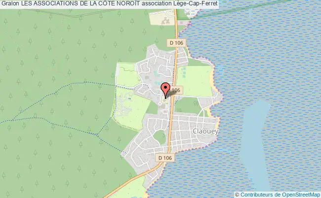 plan association Les Associations De La CÔte NoroÎt Lège-Cap-Ferret