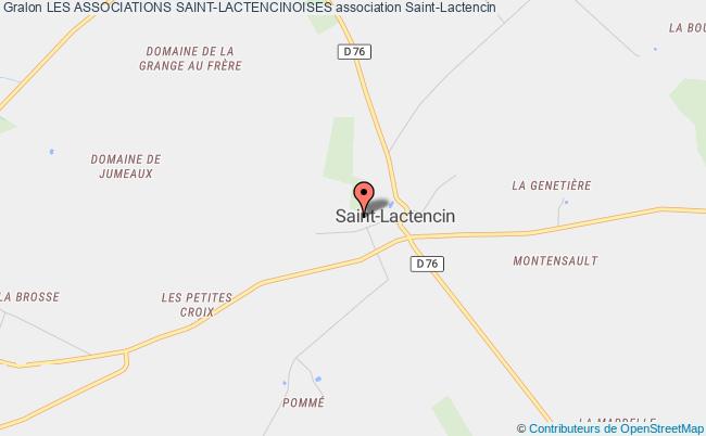 plan association Les Associations Saint-lactencinoises Saint-Lactencin
