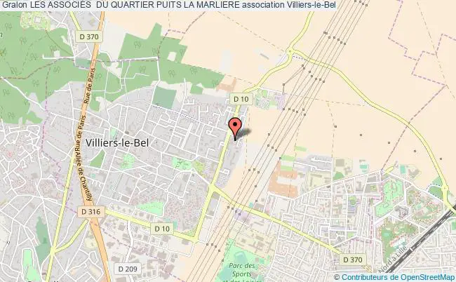 plan association Les AssociÉs  Du Quartier Puits La Marliere Villiers-le-Bel