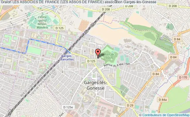 plan association Les Associes De France (les Assos De France) Garges-lès-Gonesse