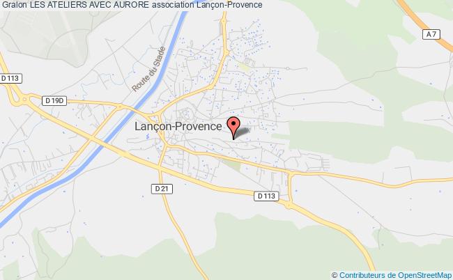 plan association Les Ateliers Avec Aurore Lançon-Provence
