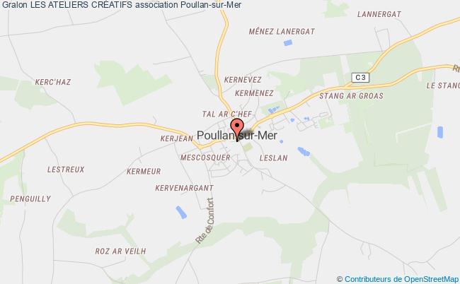 plan association Les Ateliers CrÉatifs Poullan-sur-Mer