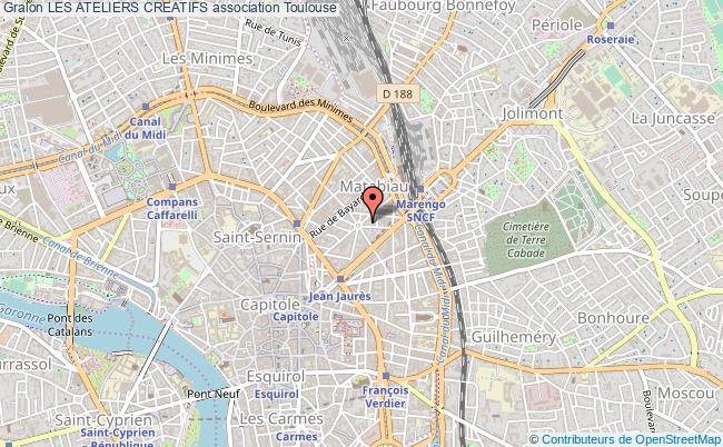 plan association Les Ateliers Creatifs Toulouse