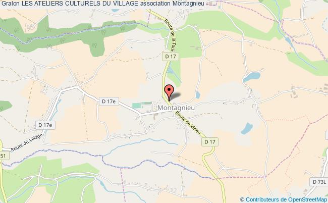 plan association Les Ateliers Culturels Du Village Montagnieu