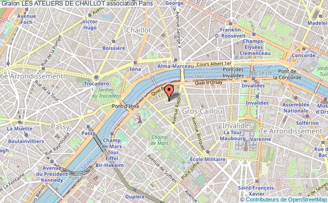 plan association Les Ateliers De Chaillot Paris