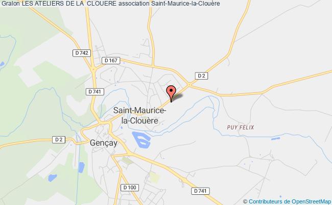plan association Les Ateliers De La  Clouere Saint-Maurice-la-Clouère