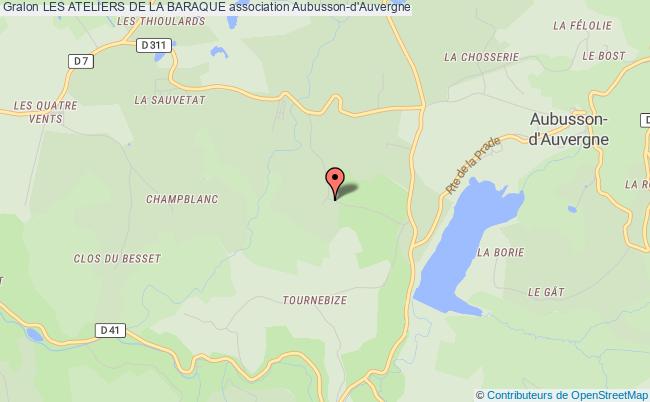 plan association Les Ateliers De La Baraque Aubusson-d'Auvergne