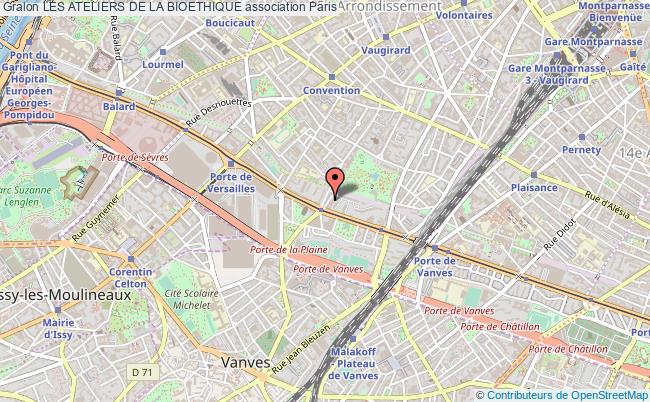 plan association Les Ateliers De La Bioethique Paris