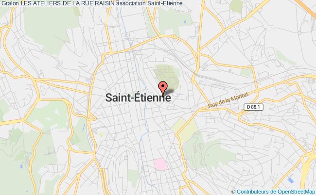 plan association Les Ateliers De La Rue Raisin Saint-Étienne