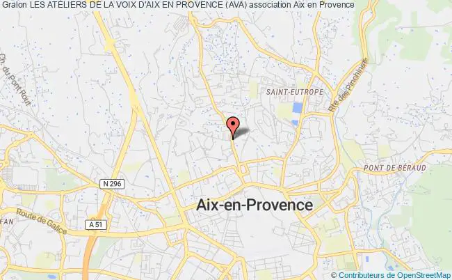 plan association Les Ateliers De La Voix D'aix En Provence (ava) Aix-en-Provence
