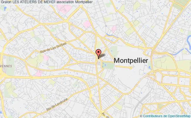 plan association Les Ateliers De Mehdi Montpellier